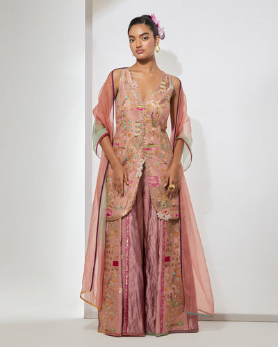 Blush Pink Sharara Set