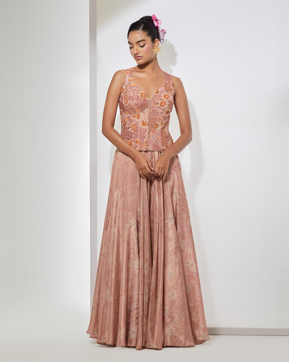 Blush Pink Corset & Skirt
