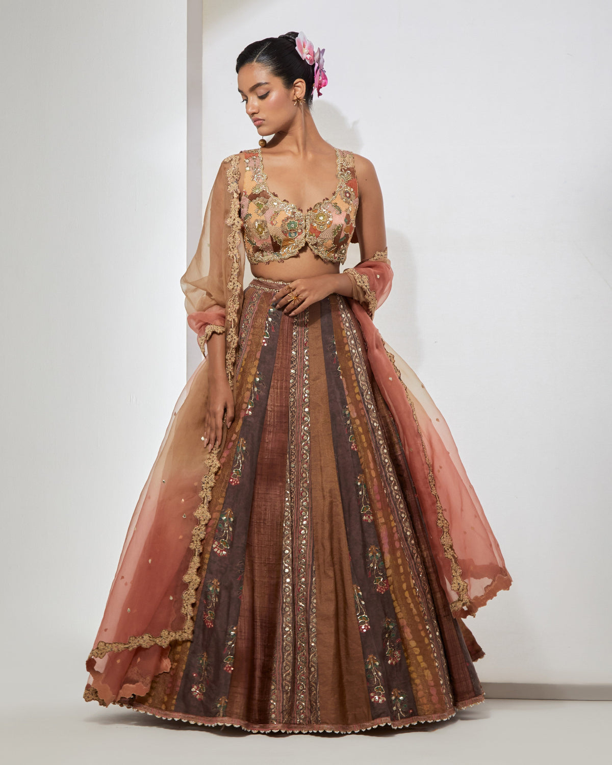 Amber Bloom Lehenga Set