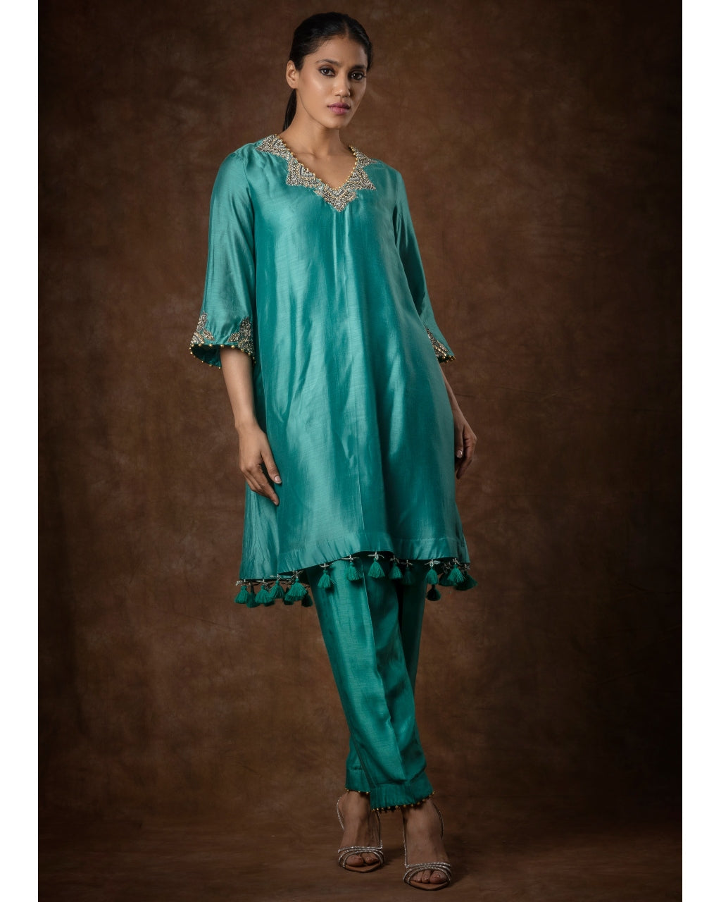 Turquoise Tarinika Kurta Set