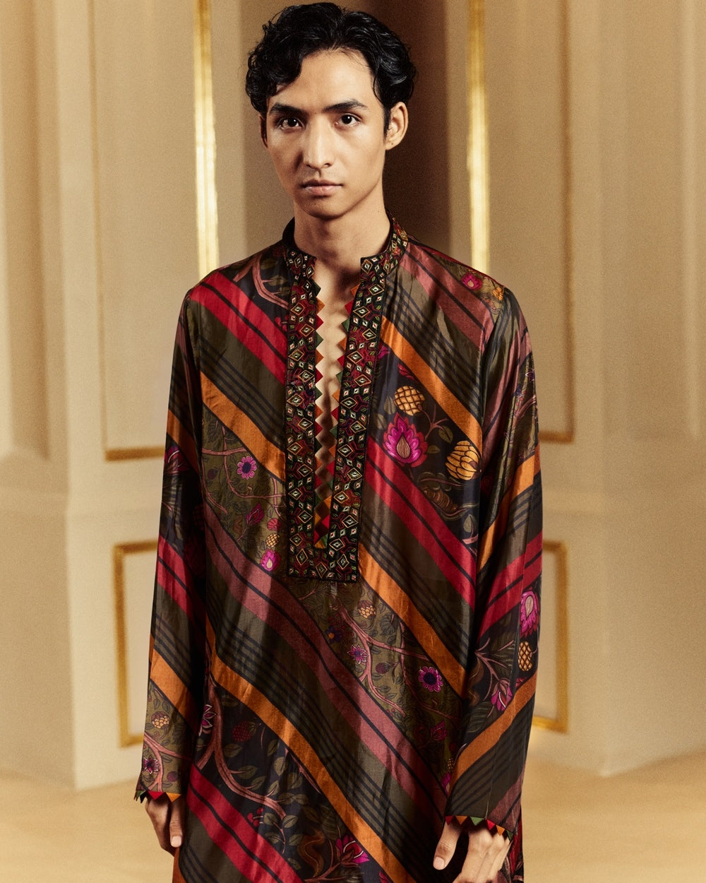 Printed Multi Coloured Classis Kurta Set