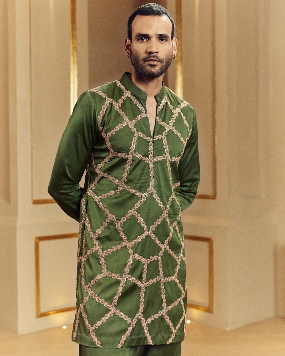 Kachha Aam Embroidered Classic Kurta Set