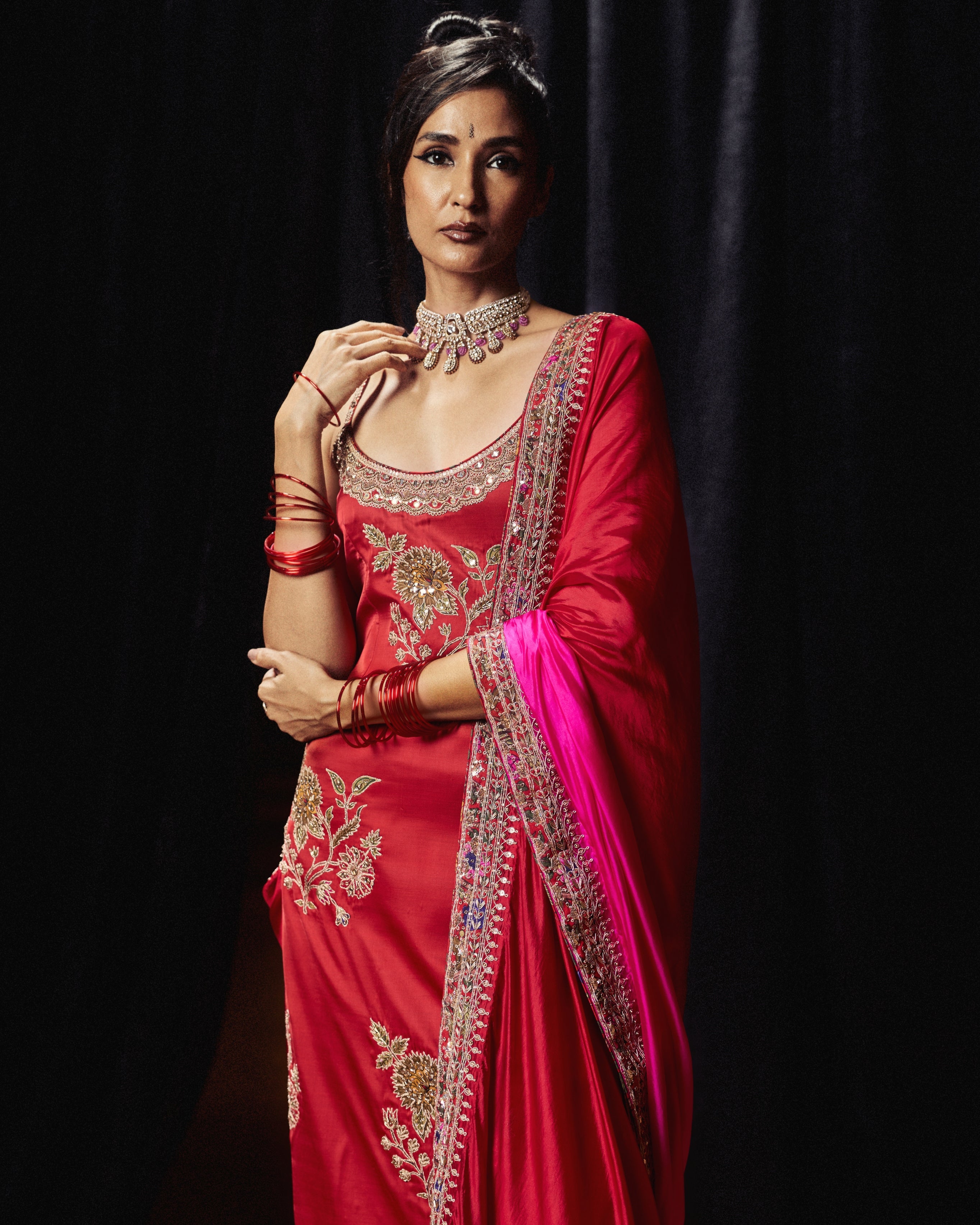 Surkh Laal Heavy Kurta Set