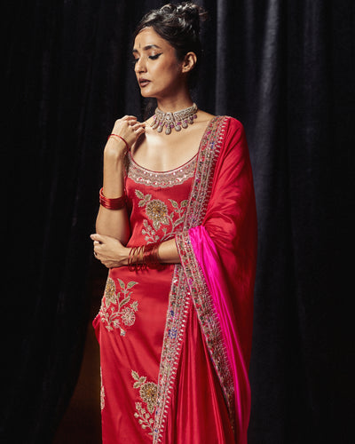 Surkh Laal Heavy Kurta Set