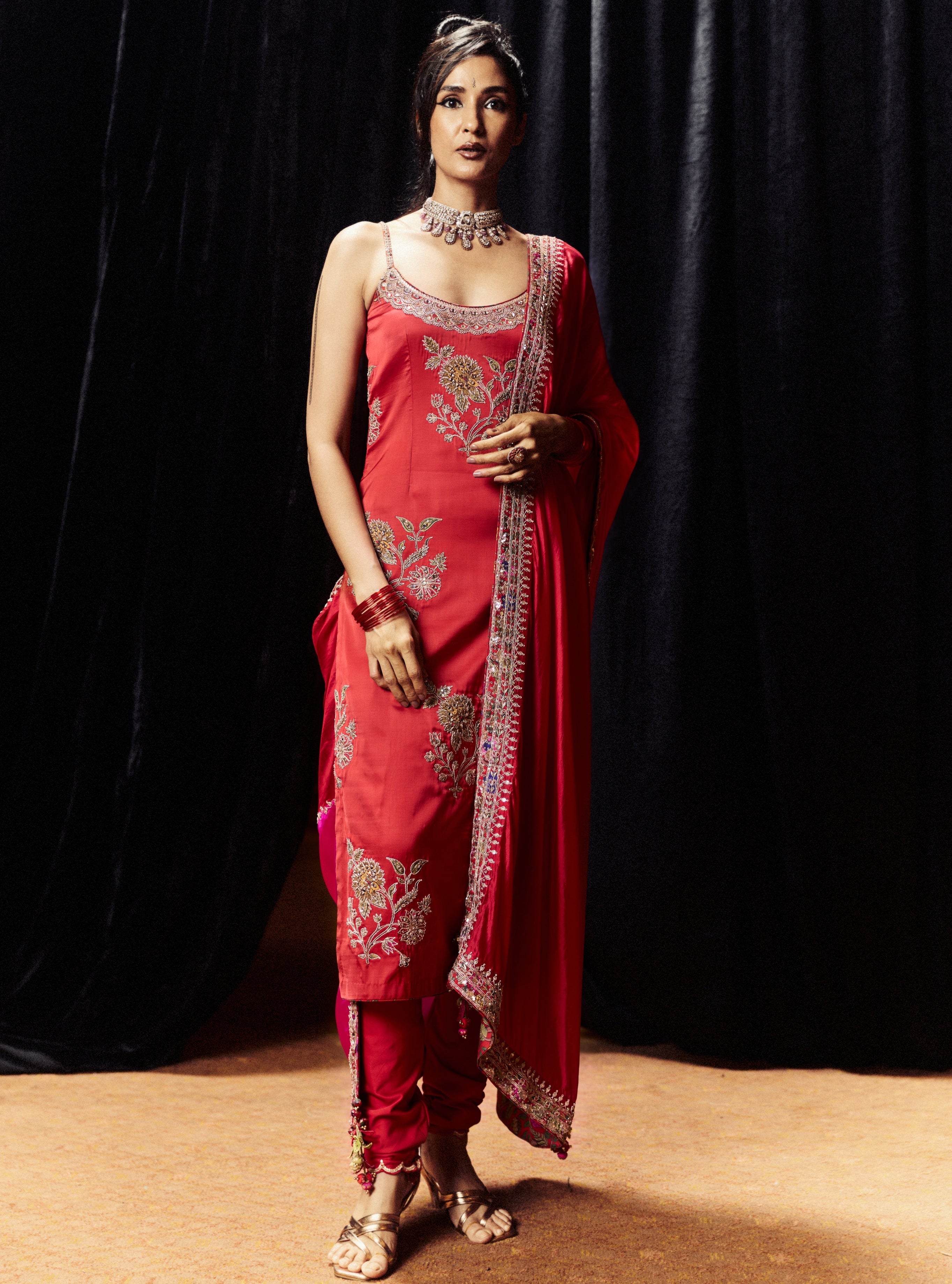 Surkh Laal Heavy Kurta Set