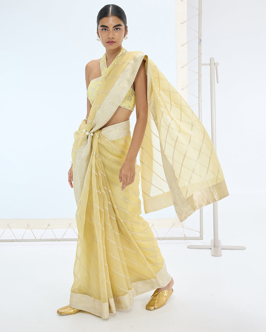 The Ivy Sari In Lemon