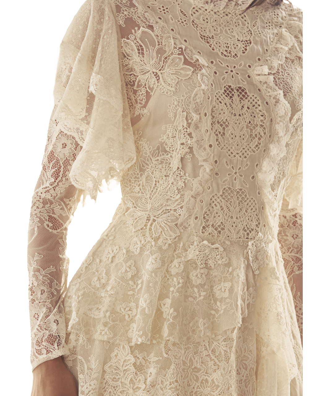 Cascading Lace Midi
