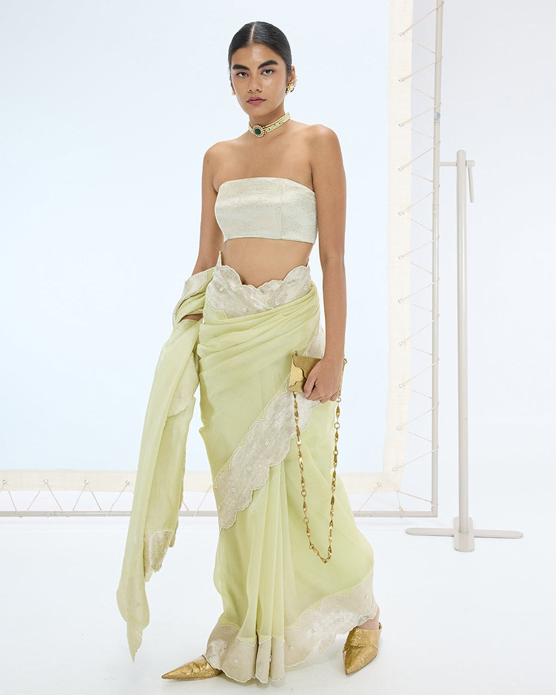 The Jane Sari in Pistachio