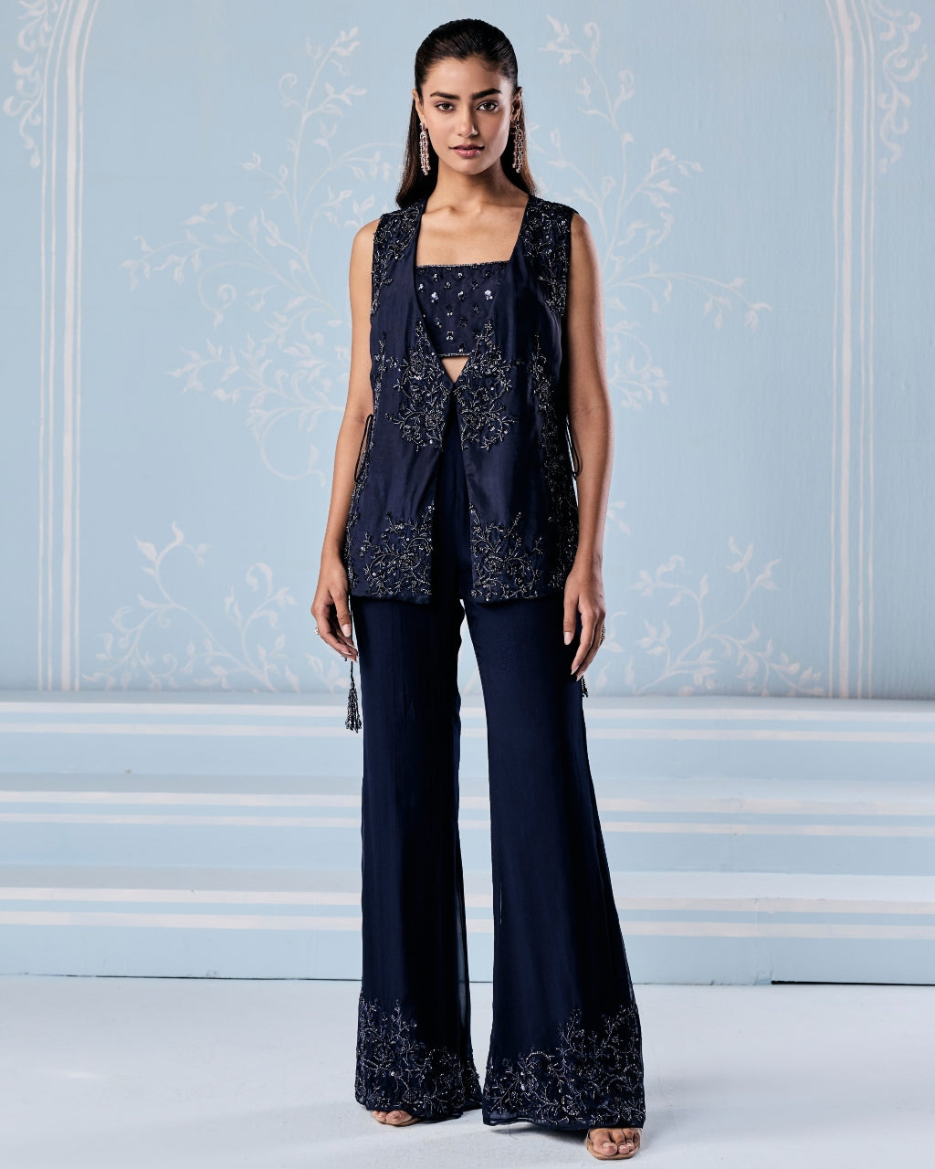 Sakura Camitop Jacket Pants Set