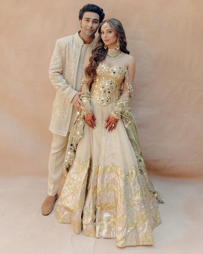 Alekha Advani in Nagma Lehenga Set