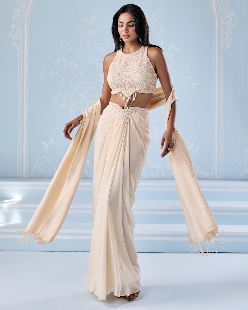 Gisele Choli Skirt Stole