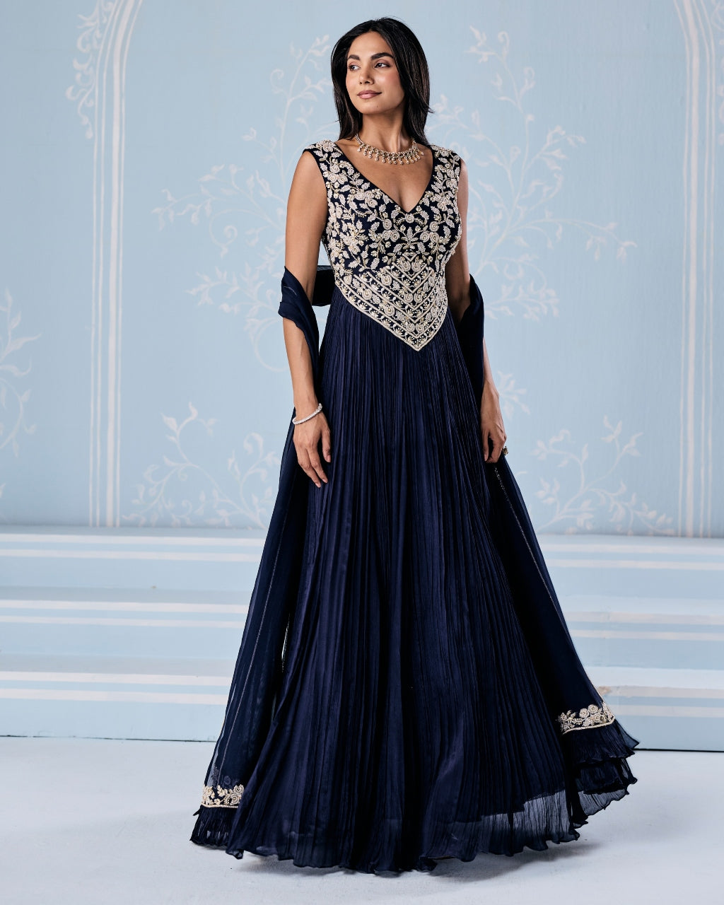 Karen Anarkali Set