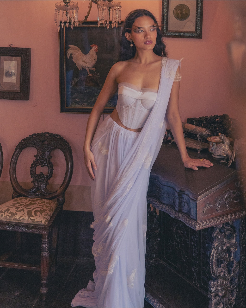 Polite Untill Provoked Sari Set