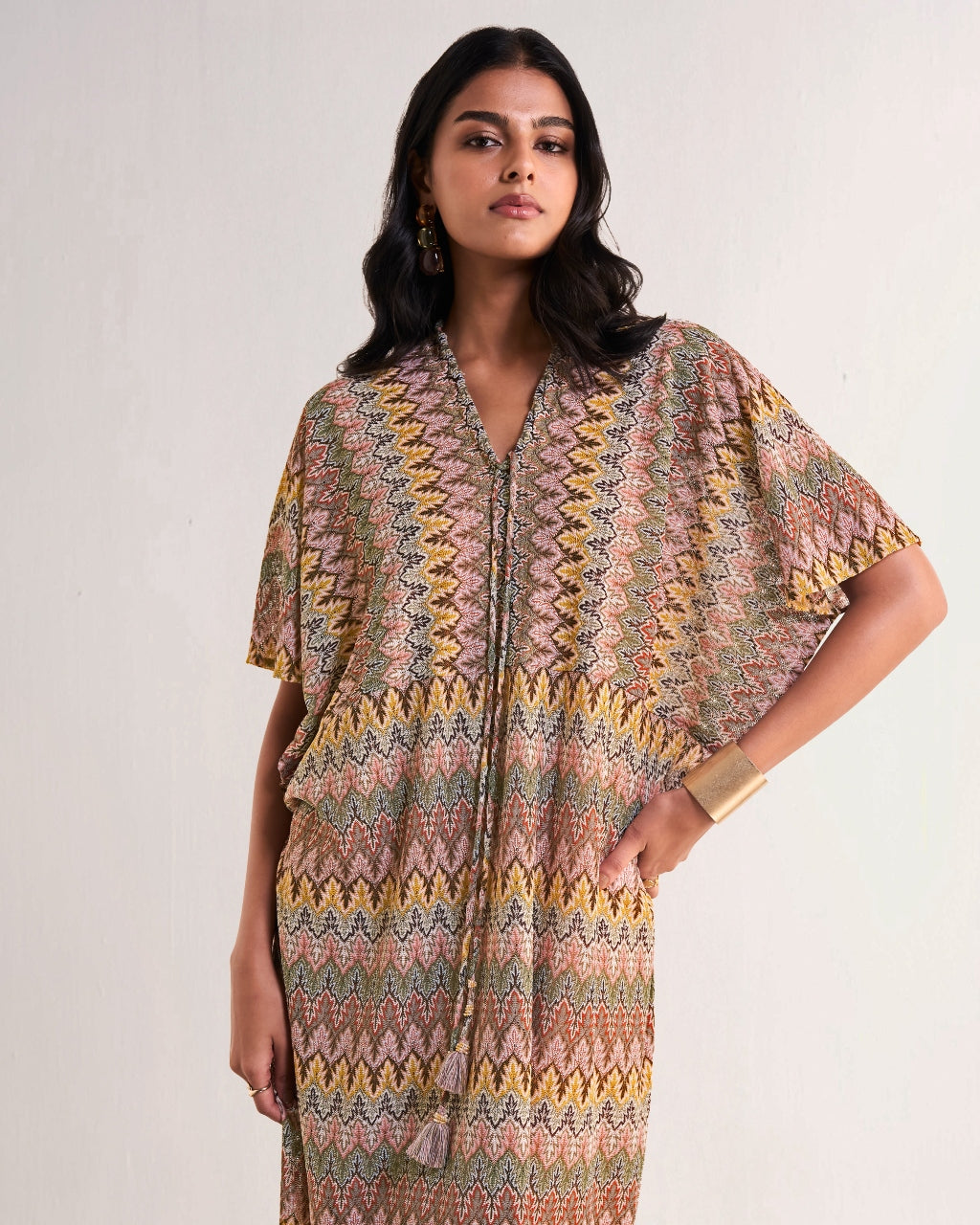 Multicolour Crochet Knit Maxi