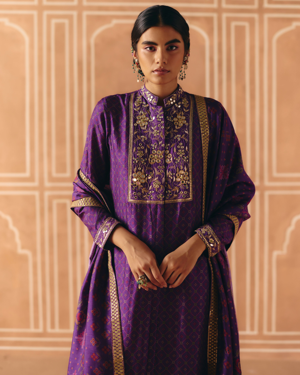 Imperial Violet Kurta Set