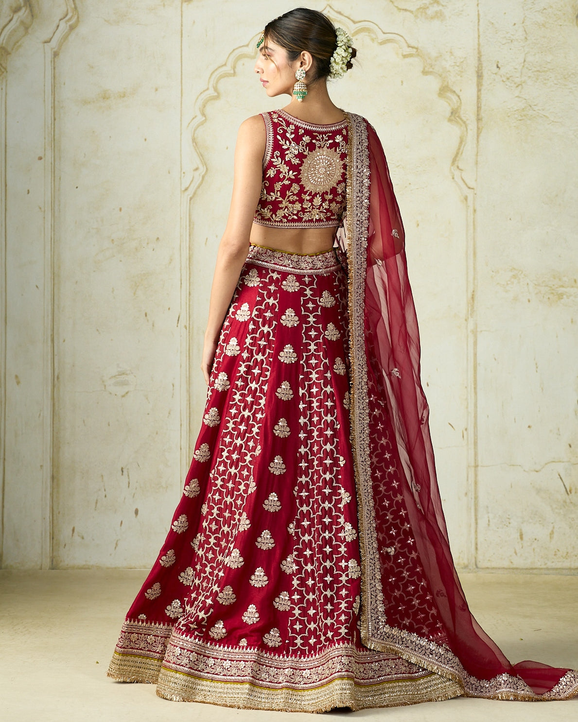 Red Ayat Lehenga Set