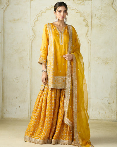 Mustard Yellow Mumtaz Sharara Set