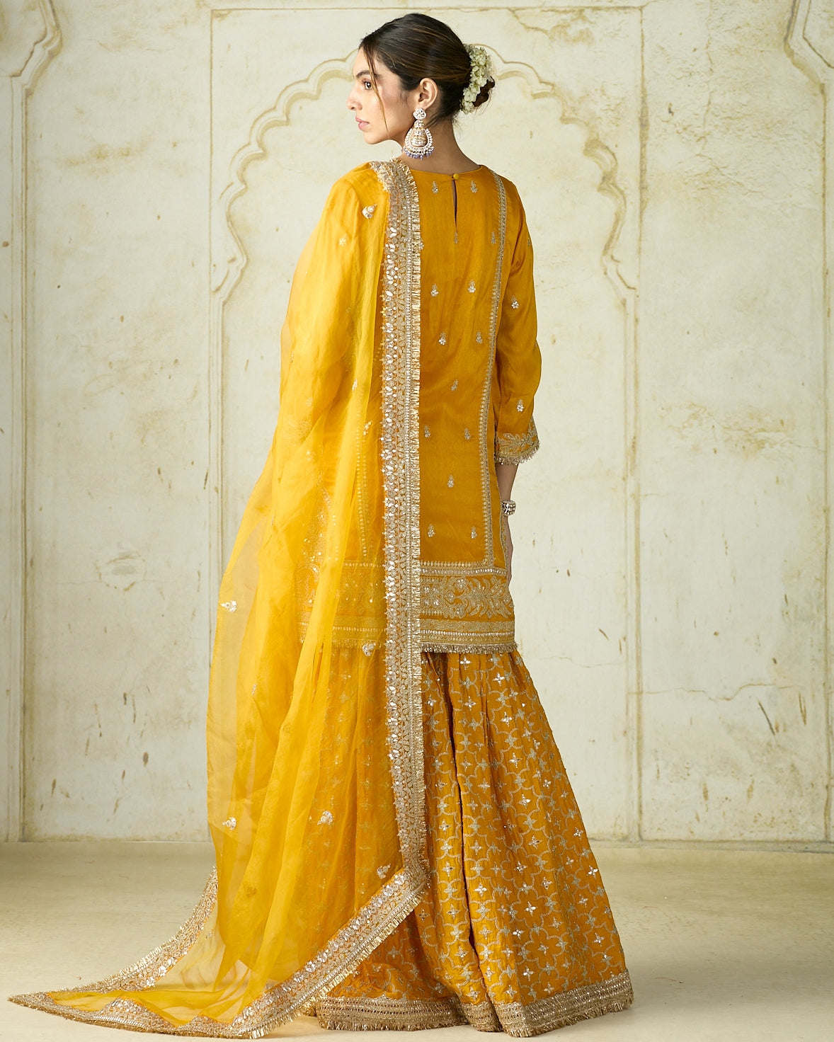 Mustard Yellow Mumtaz Sharara Set