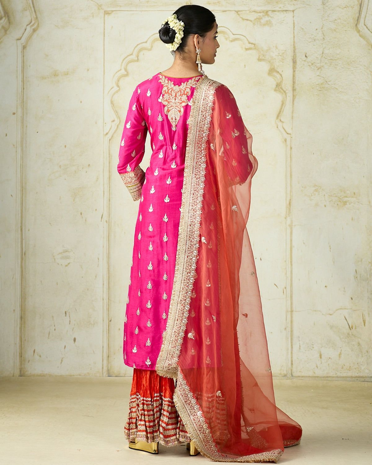 Rani Pink Fitoor Sharara Set