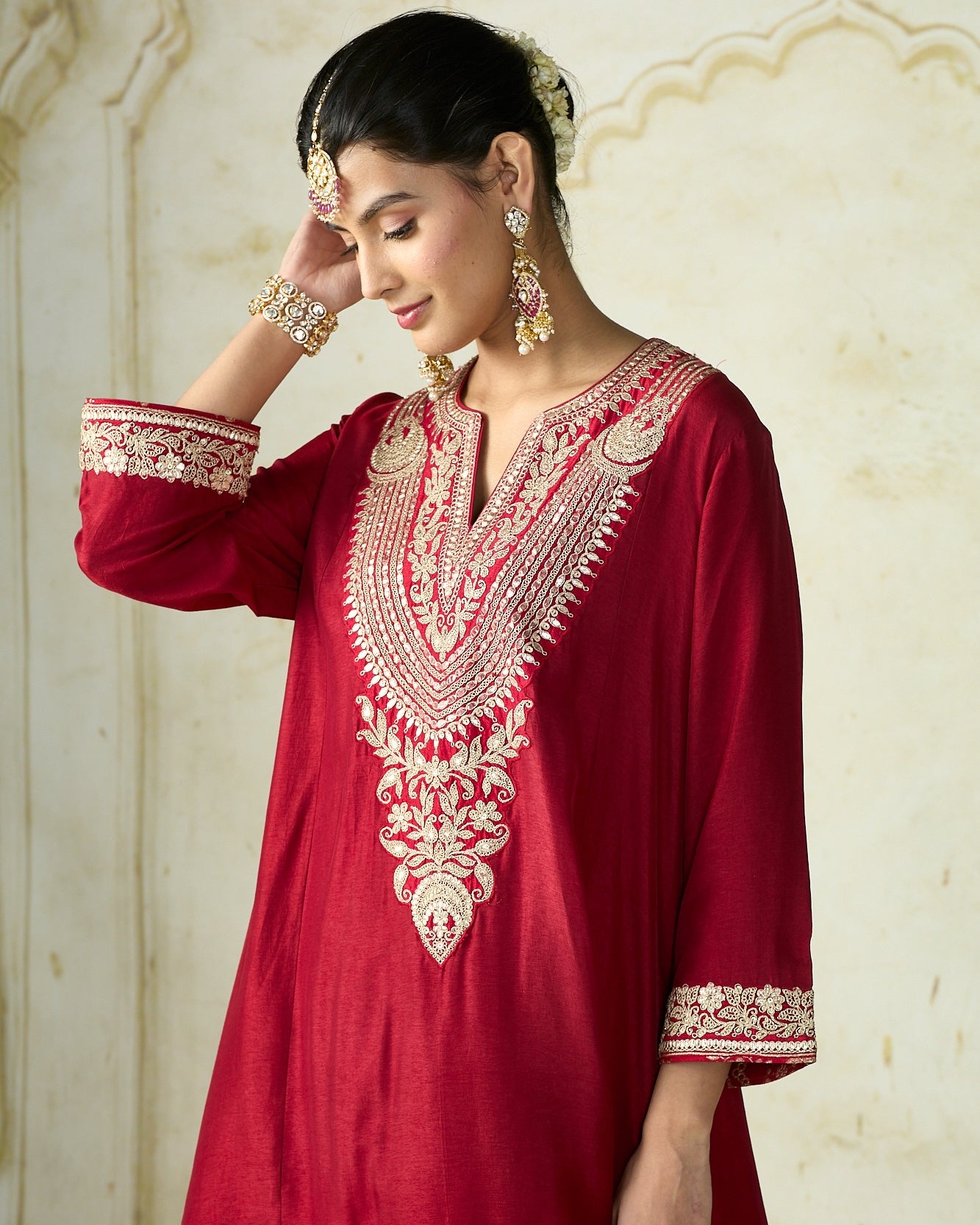 Red Nadia Farshi Set