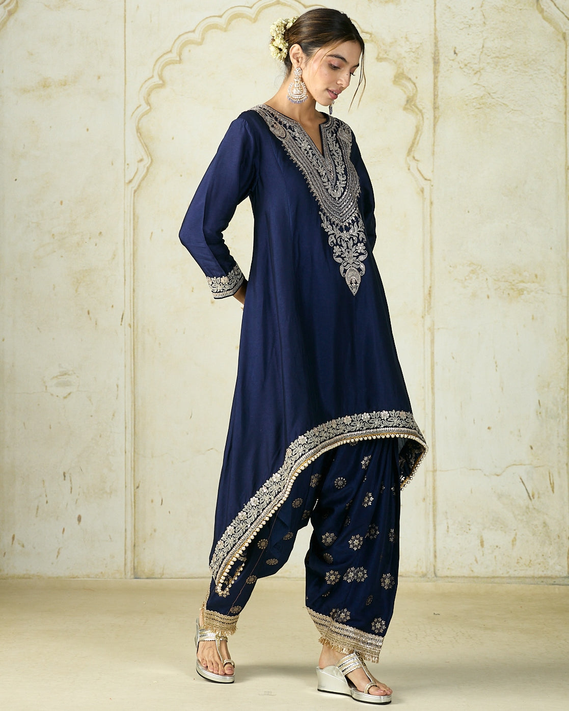 Navy Nadia Farshi Set