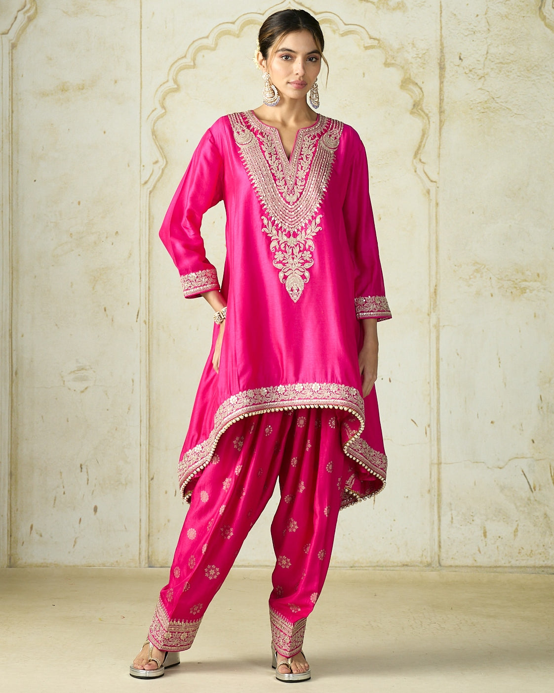 Rani Pink Nadia Farshi Set