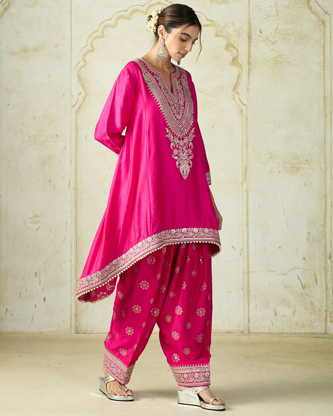 Rani Pink Nadia Farshi Set