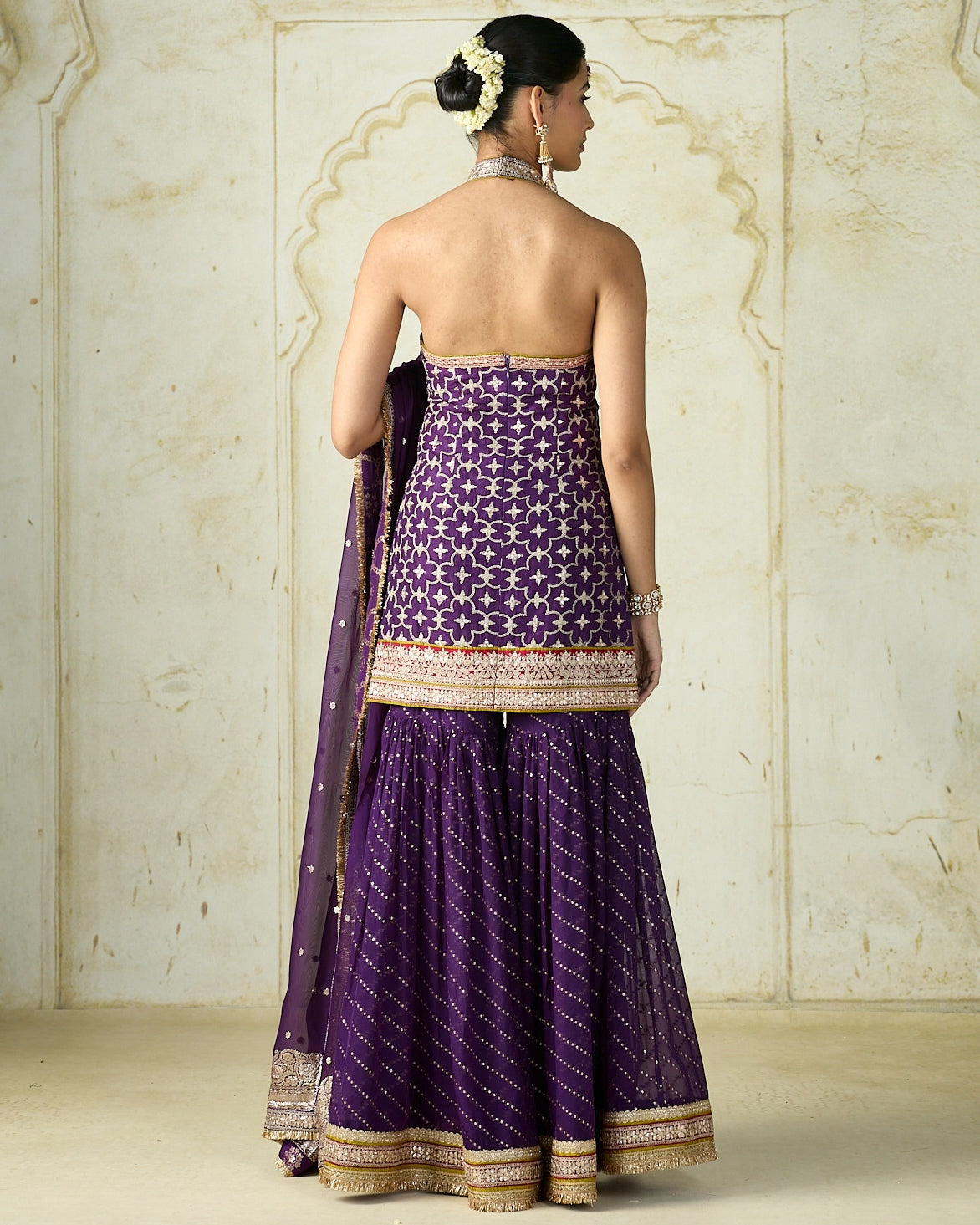 Purple Kainaat Sharara Set