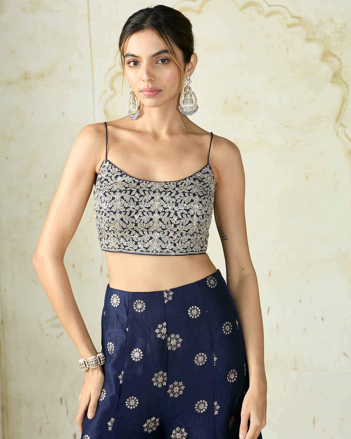 Navy Shaina Pant Set