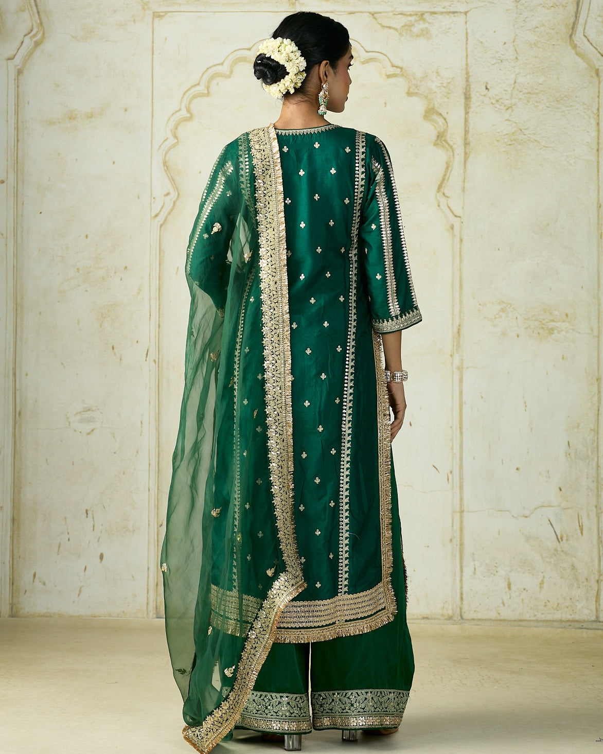 Green Lakshmi Kurta Set