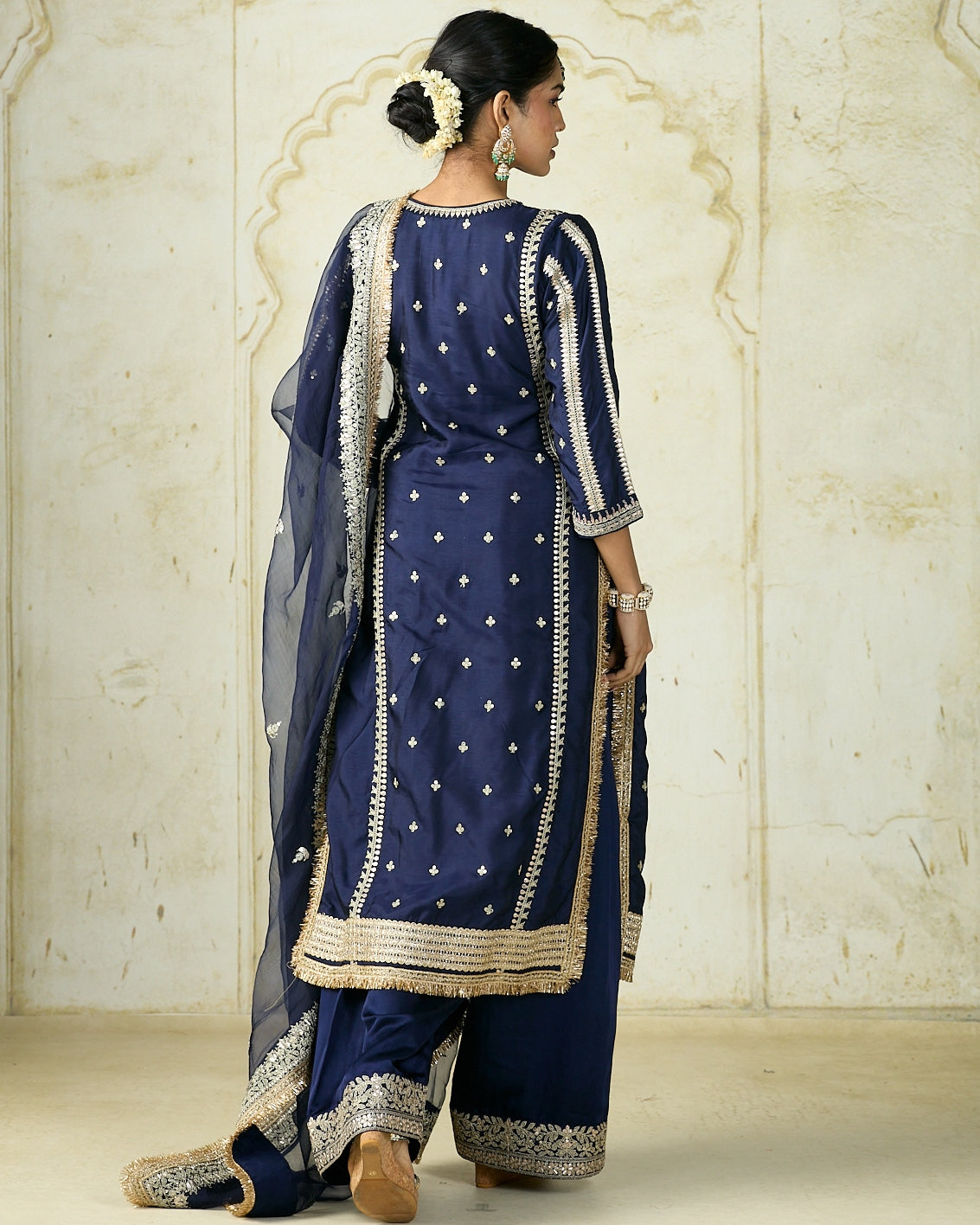 Navy Lakshmi Kurta Set