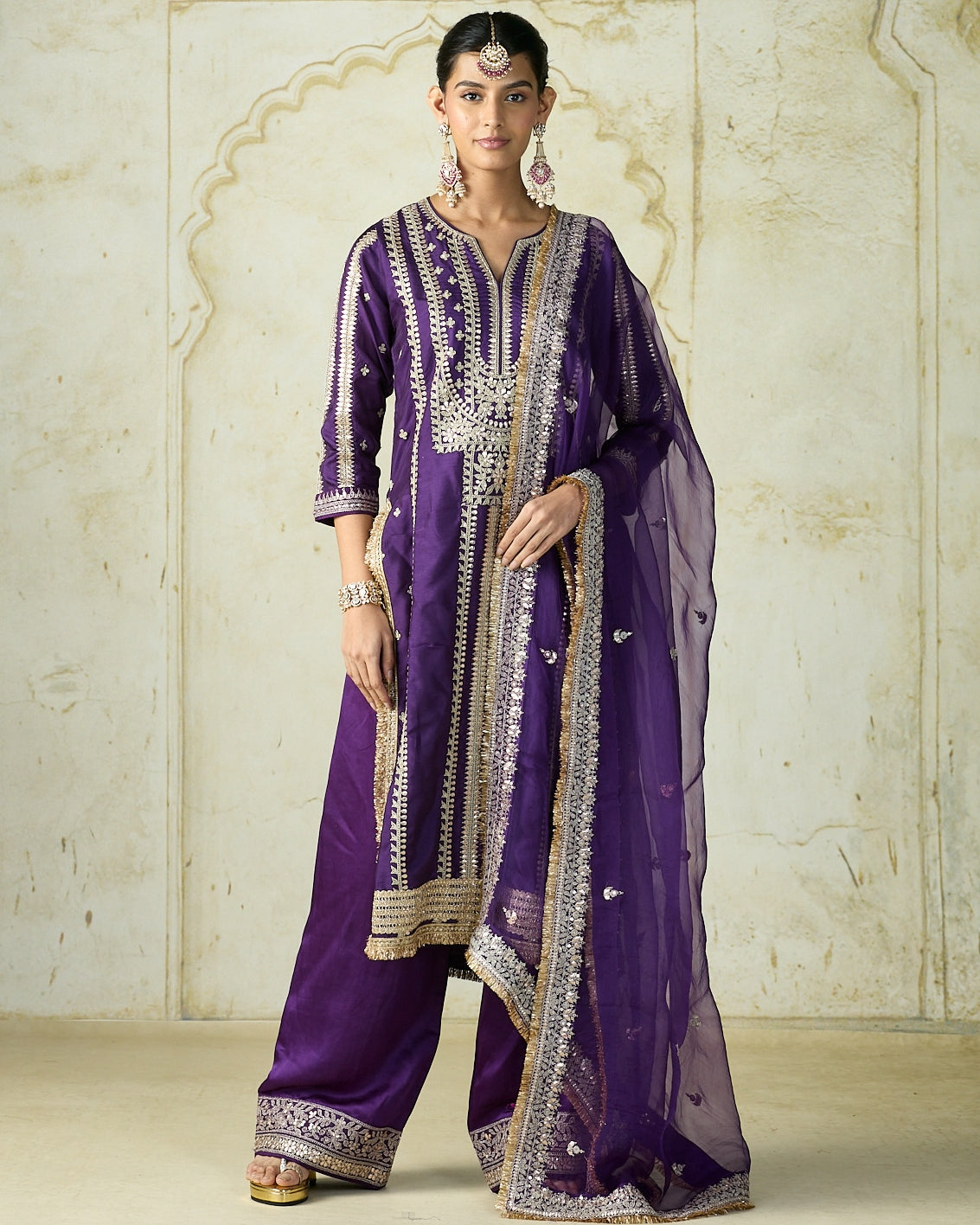 Purple Lakshmi Kurta Set