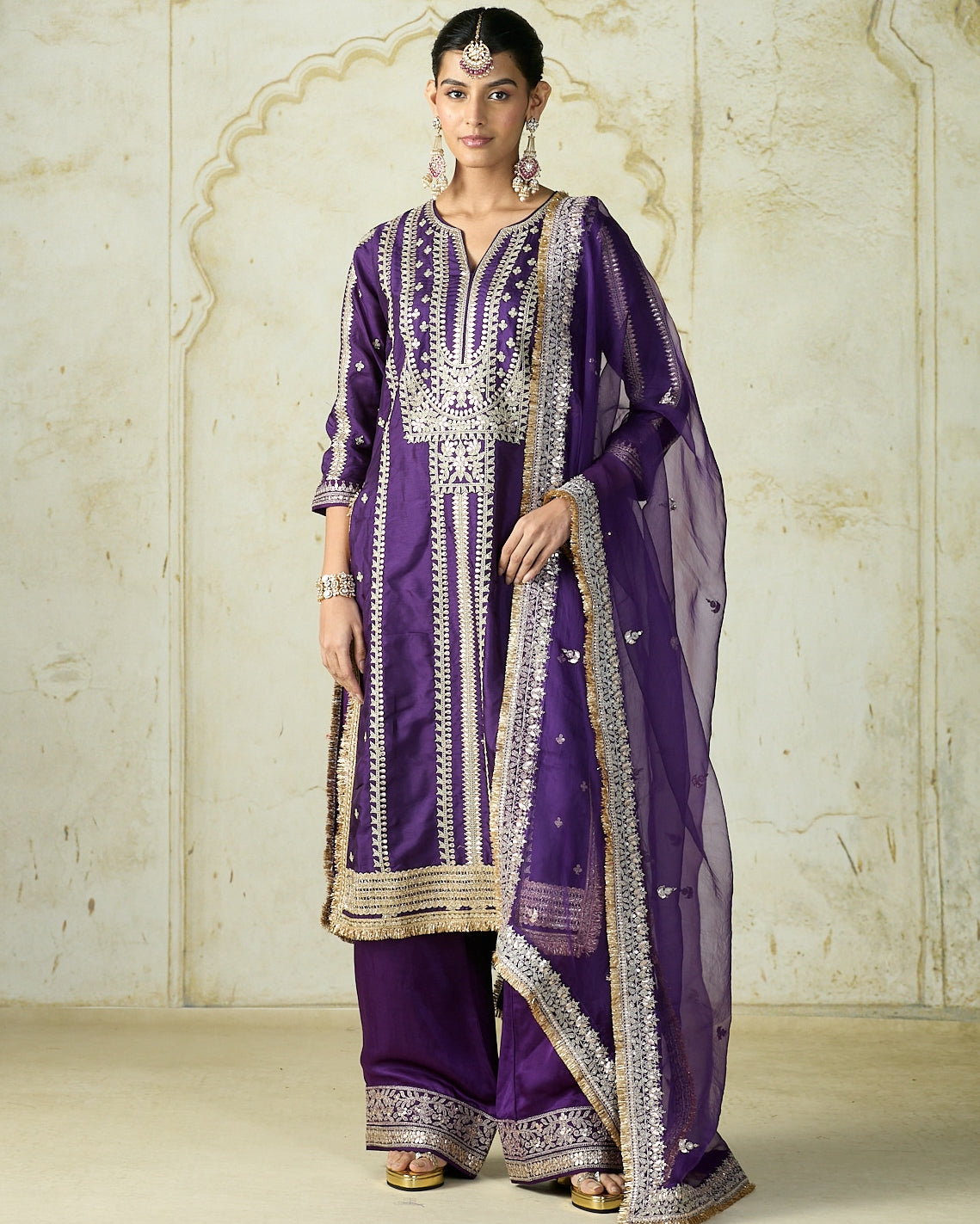 Purple Lakshmi Kurta Set