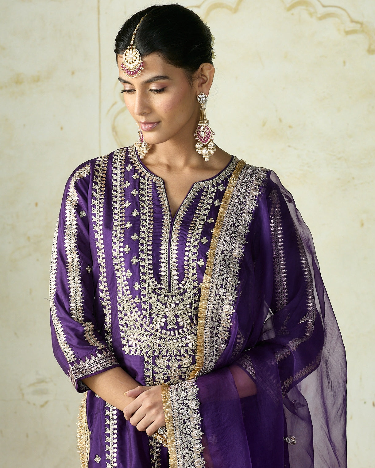 Purple Lakshmi Kurta Set