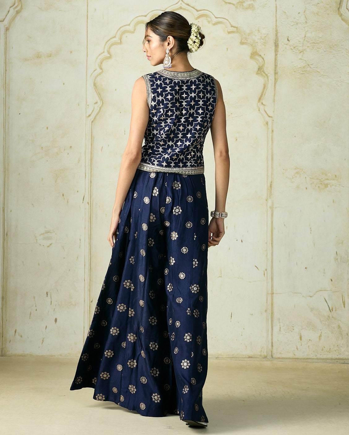 Navy Mizna Pant Set
