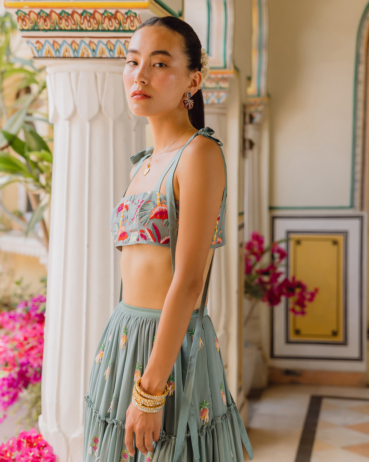 Basilico Resort Skirt, Toucan Blouse
