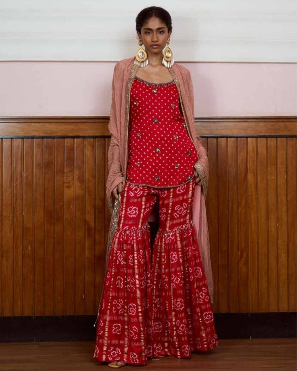 Ghungroo Red Kurta Set