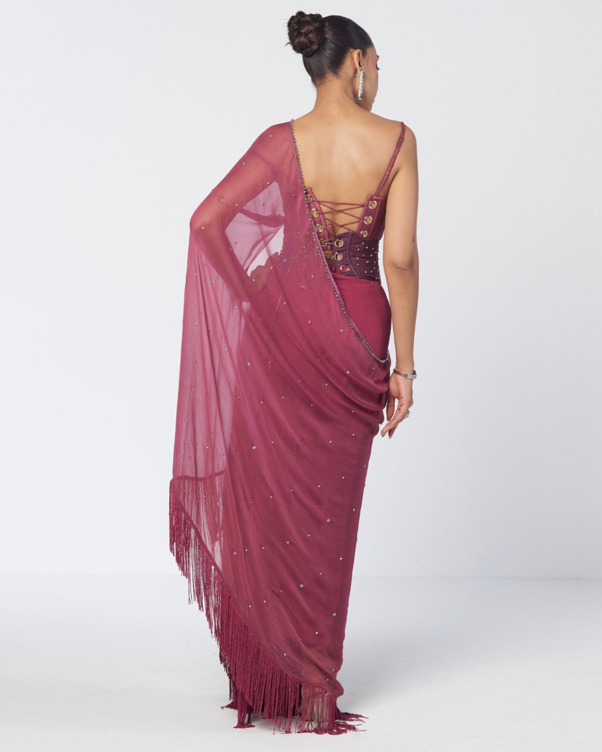 Grape Param Sundari Sari Set