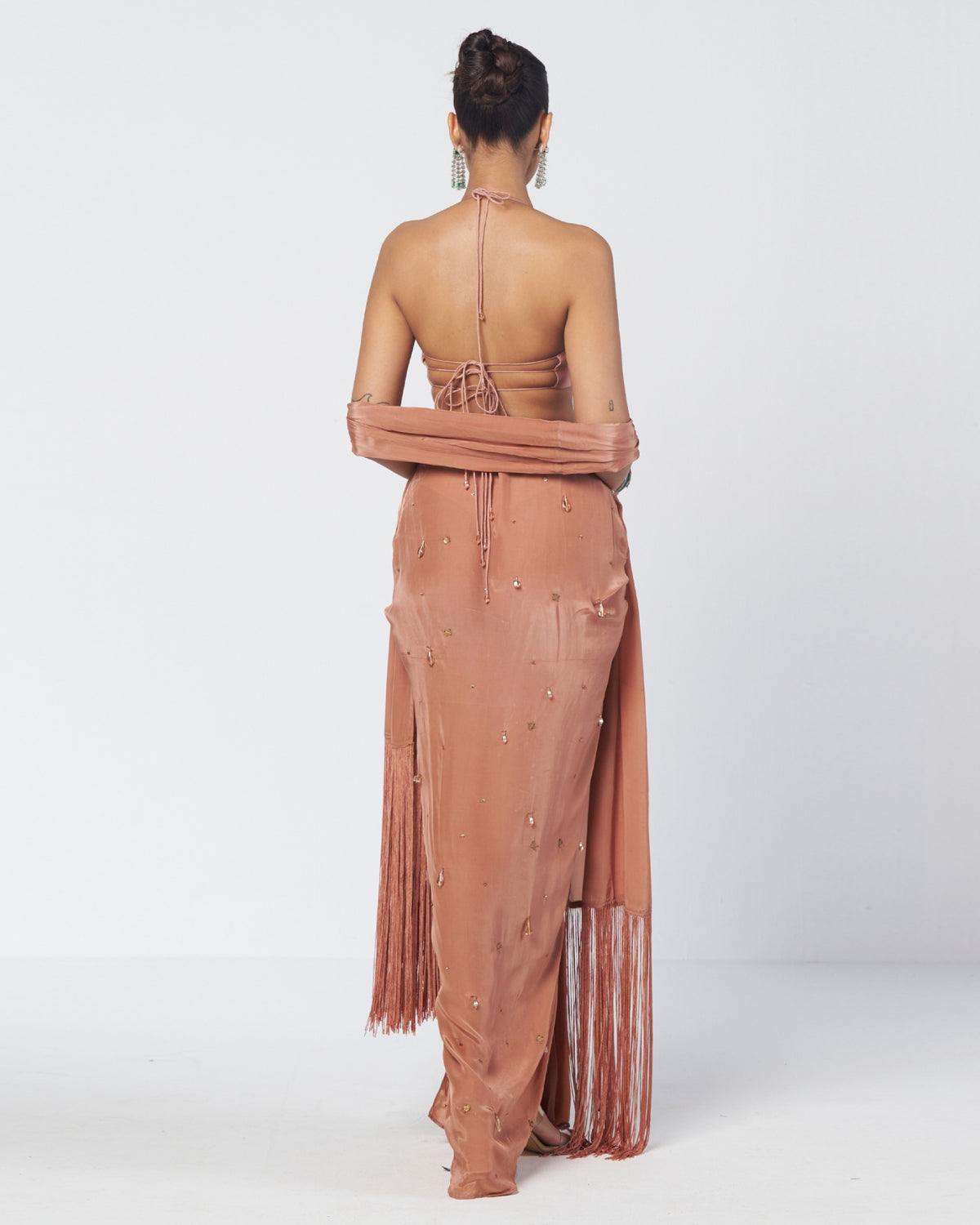 Biscoff Crush Drape Skirt Set