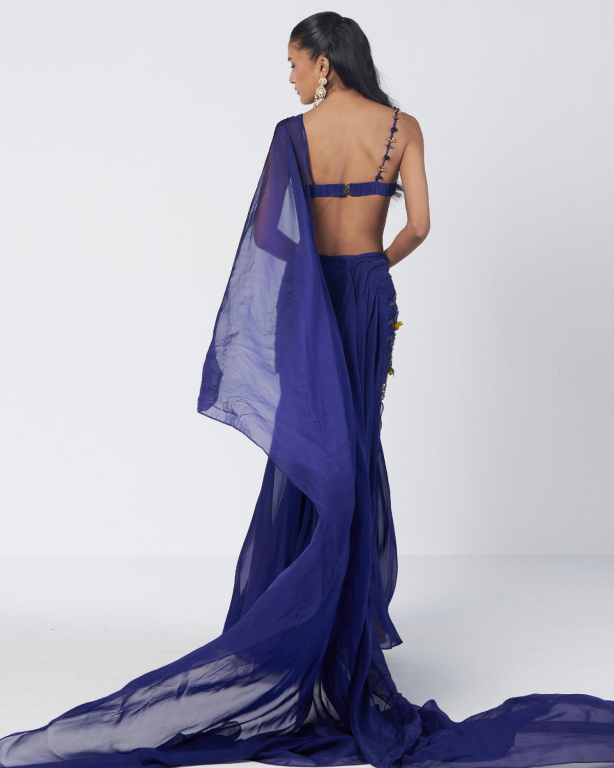Rimjhim Electric Concept Sari Set