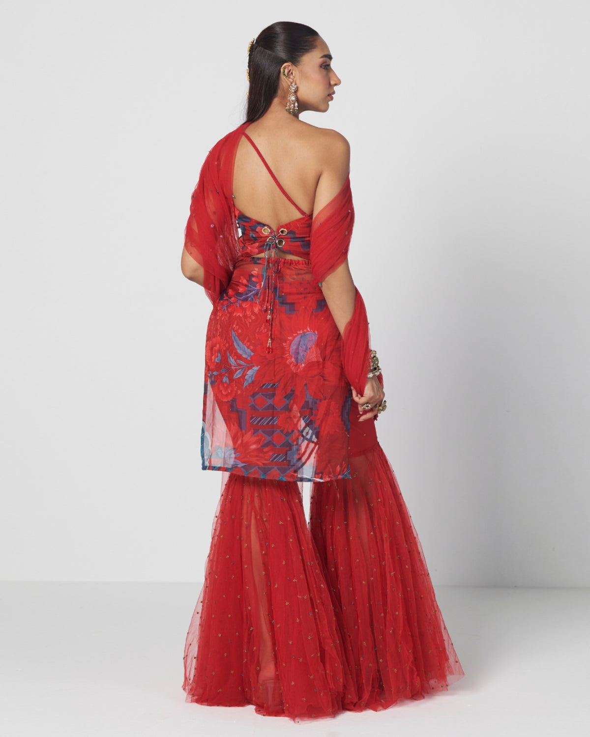 Tabasco Red Sukh Sitara Set