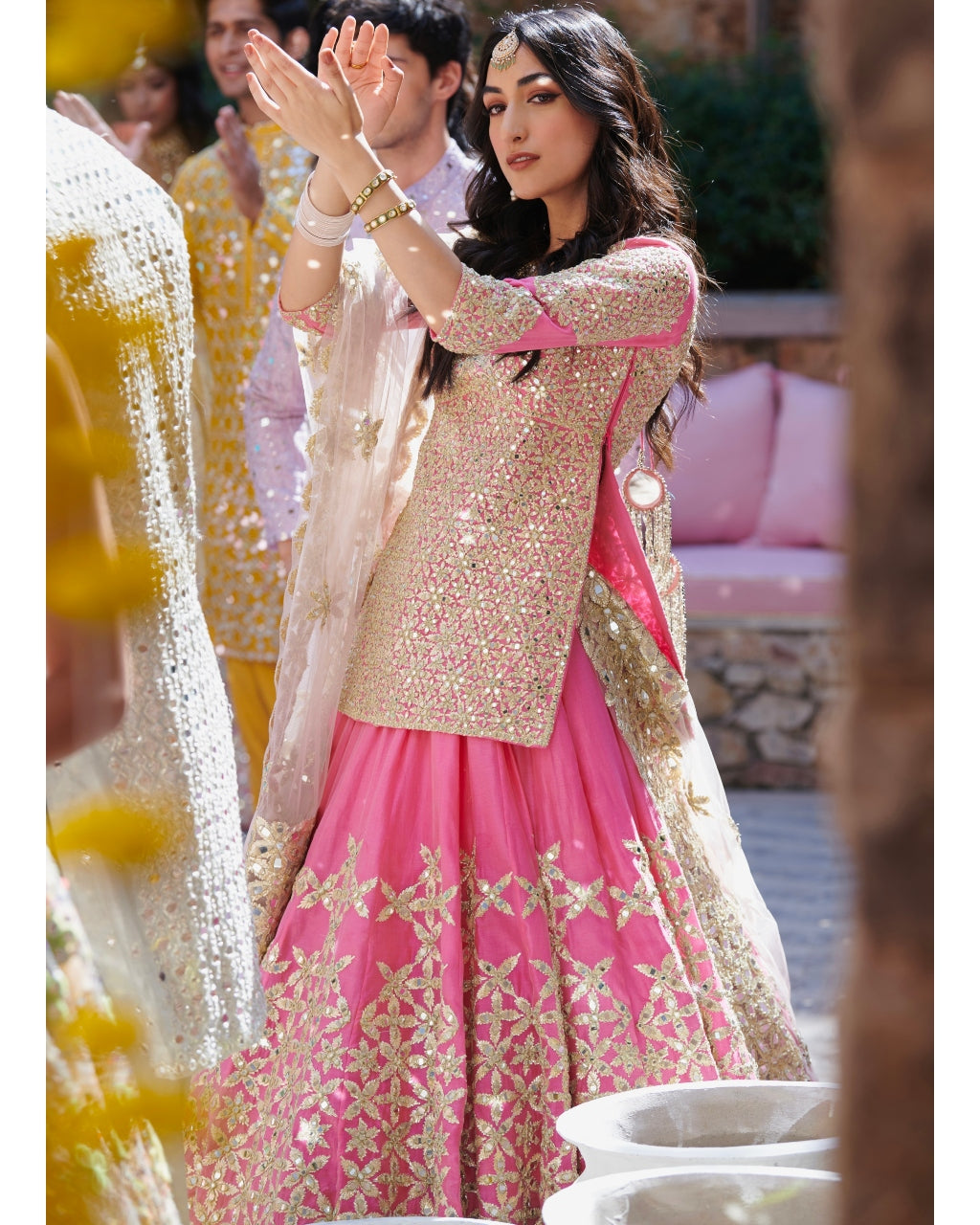 Monotone Gotta Embellished Lehenga Set