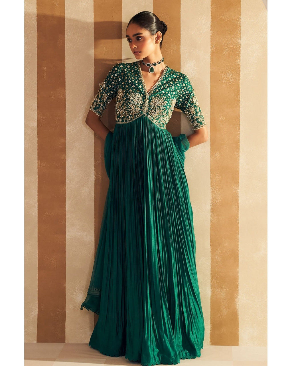 Zarqaa Anarkali Set