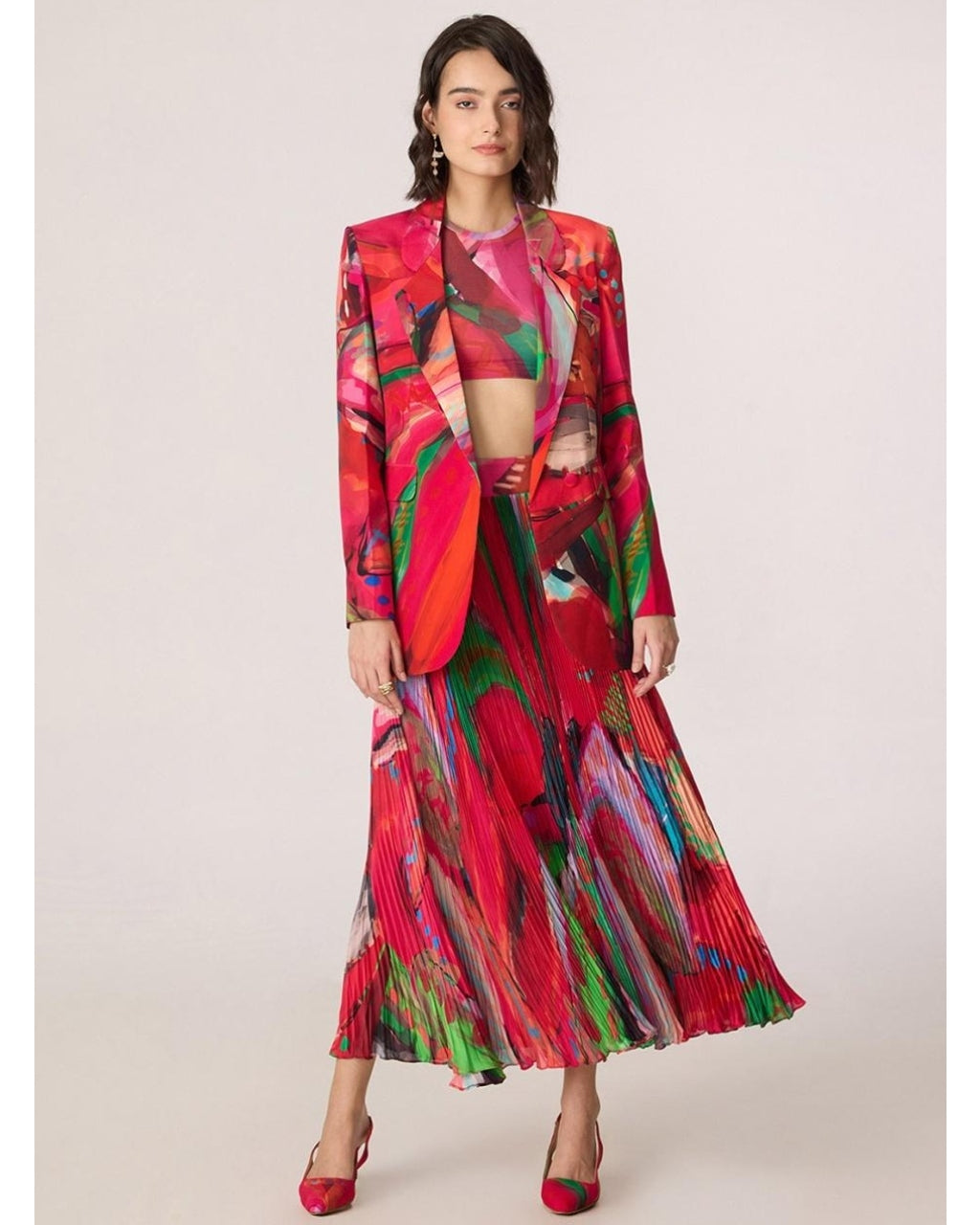 Rebekkah Blazer & Zavi Blouse & Zora Skirt