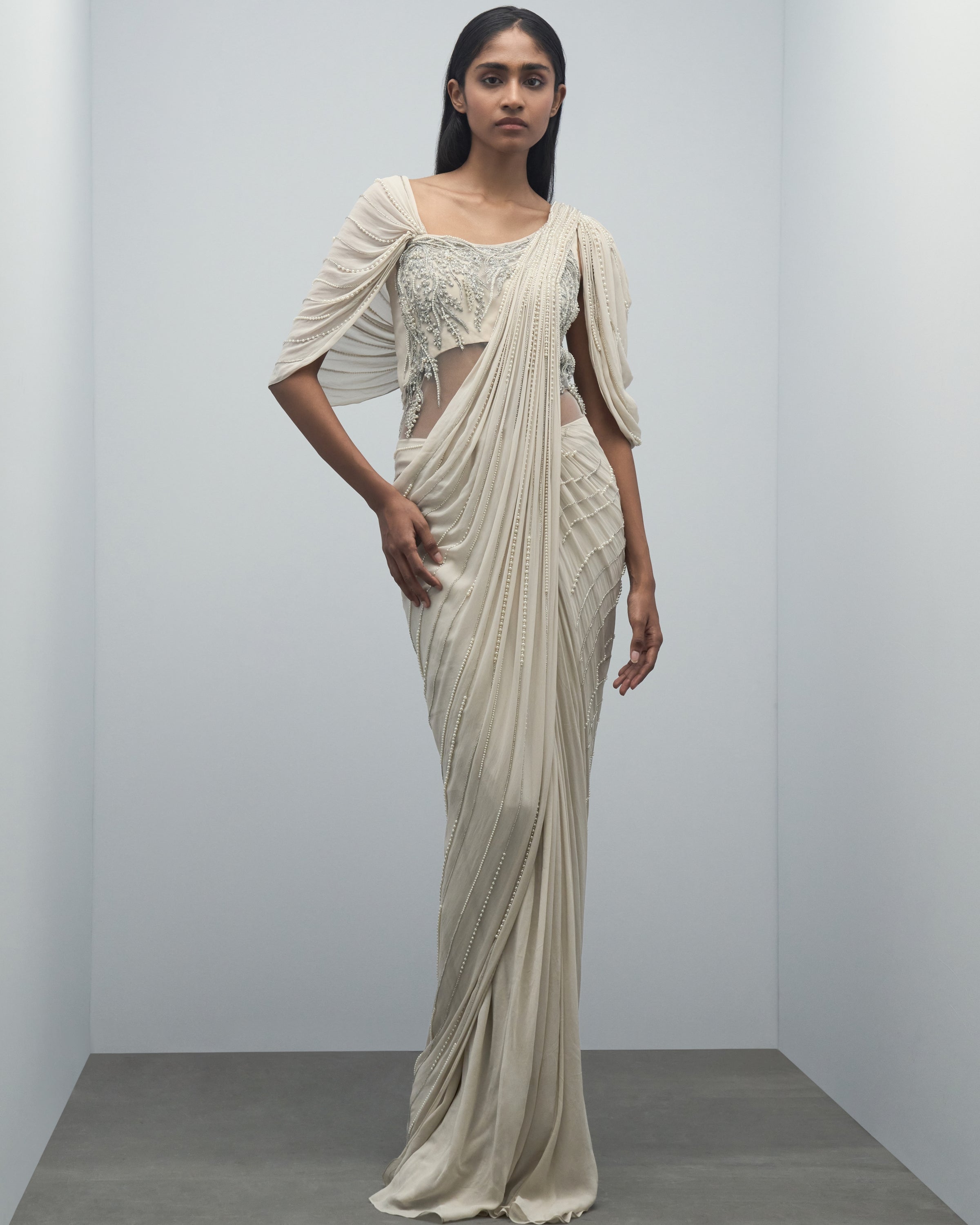 The Dew Drape Sari Gown