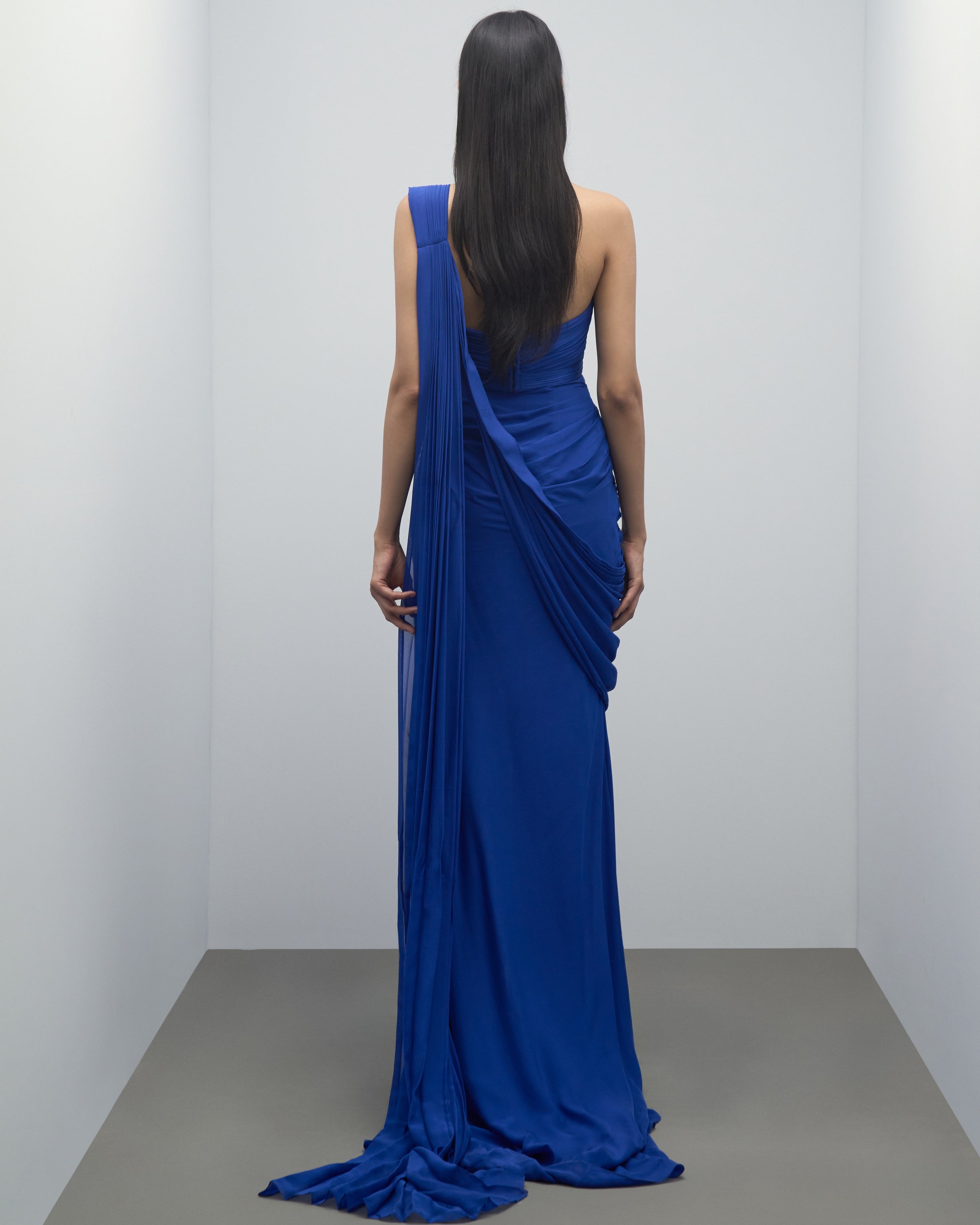 The Electric Sculpted Sari