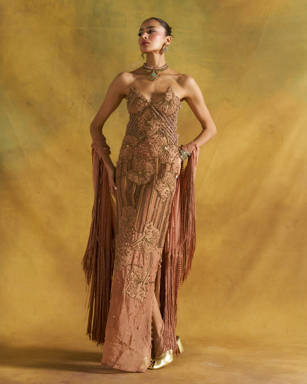 Biscoff Alley Column Gown
