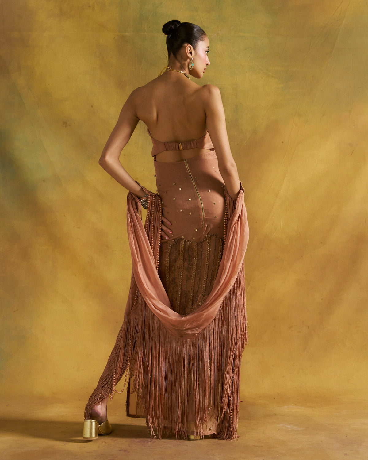 Biscoff Alley Column Gown