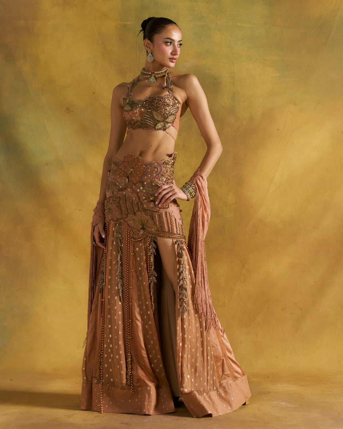 Biscoff Mashoqa Lehenga Set