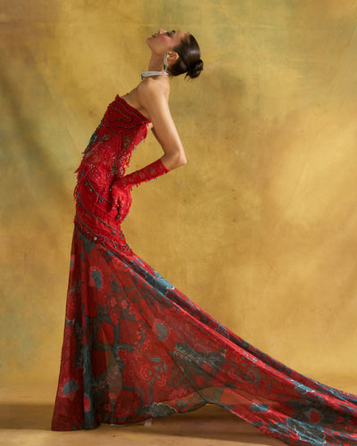 Tabasco Red Mariya Gown